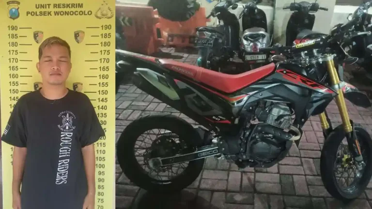 maling-motor-teman-polsek-Wonocolo-surabaya